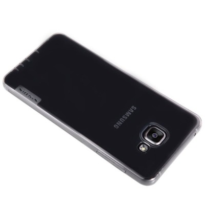 Samsung Galaxy A5 (2016) A510 Nillkin Nature plonas skaidrus (permatomas) silikoninis TPU pilkas dėklas / Priedai.lt