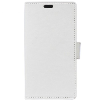 LG Zero (H650E) atverčiamas baltas odinis dėklas - piniginė / Priedai.lt