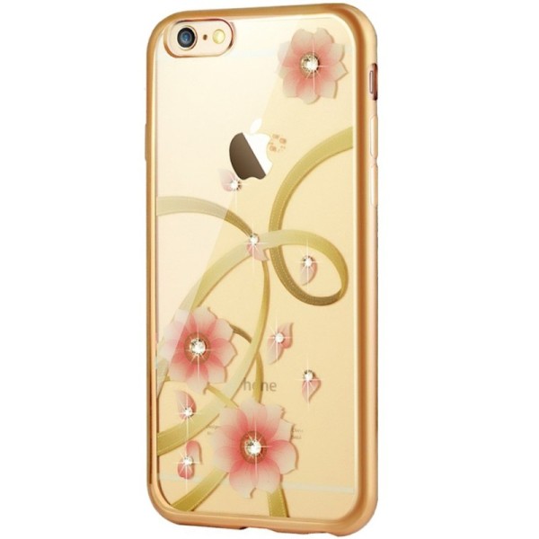 „JLW“ Charming Orchid silikoninis (TPU) dėklas - skaidrus (iPhone 6 / 6s)