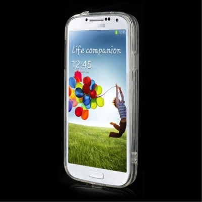 Samsung Galaxy S4 (i9500) kieto silikono TPU (akrilinis) skaidrus dėklas - nugarėlė / Priedai.lt