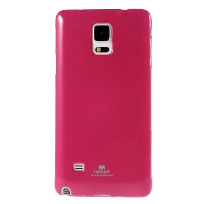 Samsung Galaxy Note 4 N910 Mercury tamsiai rožinis (koralinis) kieto silikono tpu dėklas - nugarėlė / Priedai.lt