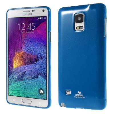 Samsung Galaxy Note 4 N910 Mercury mėlynas kieto silikono tpu dėklas - nugarėlė / Priedai.lt
