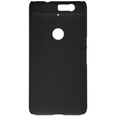 Huawei Nexus 6P Nillkin Frosted Shield juodas plastikinis dėklas + apsauginė ekrano plėvelė / Priedai.lt