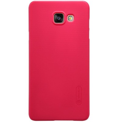 Sony Xperia M4 Aqua Nillkin Frosted Shield raudonas plastikinis dėklas + apsauginė ekrano plėvelė / Priedai.lt