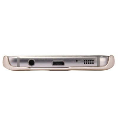 Samsung Galaxy S7 (G930) Nillkin Frosted Shield auksinis plastikinis dėklas + apsauginė ekrano plėvelė / Priedai.lt