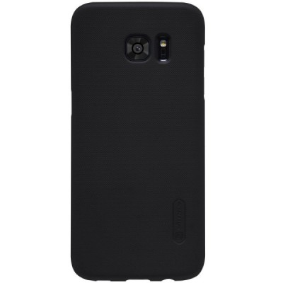 Samsung Galaxy S7 Edge (G935) Nillkin Frosted Shield juodas plastikinis dėklas / Priedai.lt