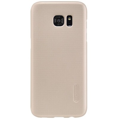 Samsung Galaxy S7 Edge (G935) Nillkin Frosted Shield auksinis plastikinis dėklas / Priedai.lt