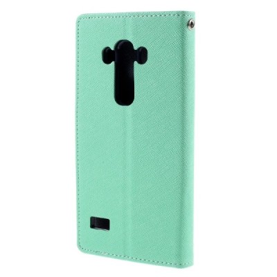 LG G4s Mercury mėtinis atverčiamas dėklas - piniginė / Priedai.lt