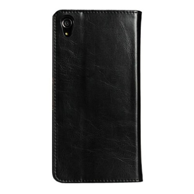„Kalaideng“ Royale atverčiamas juodas odinis Sony Xperia Z5 Premium (E6853) dėklas / Priedai.lt