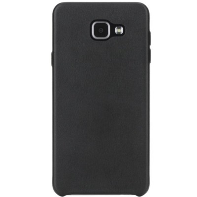 Samsung Galaxy A5 2016 (A510) „Rock“ Slim Leather juodas odinis dėklas - nugarėlė / Priedai.lt