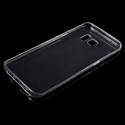 Samsung Galaxy S7 Edge (G935) skaidrus (permatomas) kieto silikono TPU ploniausias pasaulyje bespalvis dėklas / Priedai.lt