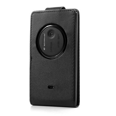 Klasikinis atverčiamas juodas Nokia Lumia 1020 dėklas (dėkliukas) / Priedai.lt