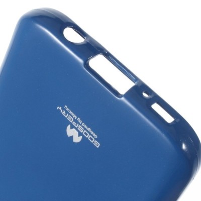 Samsung Galaxy S7 (G930) Mercury tamsiai mėlynas kieto silikono tpu dėklas - nugarėlė / Priedai.lt