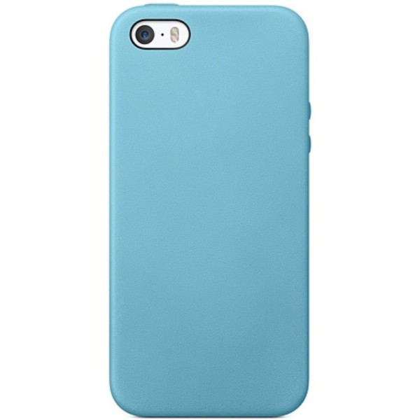 Kieto silikono (TPU) dėklas - šviesiai mėlynas (iPhone 5 / 5S / SE 2016)