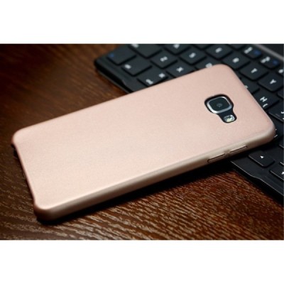 „Rock“ Slim Leather samsung Galaxy A5 (2016) auksinis odinis dėklas - nugarėlė / Priedai.lt