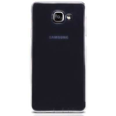 Samsung Galaxy A5 2016 (A510) skaidrus (permatomas) kieto silikono TPU ploniausias pasaulyje bespalvis dėklas / Priedai.lt