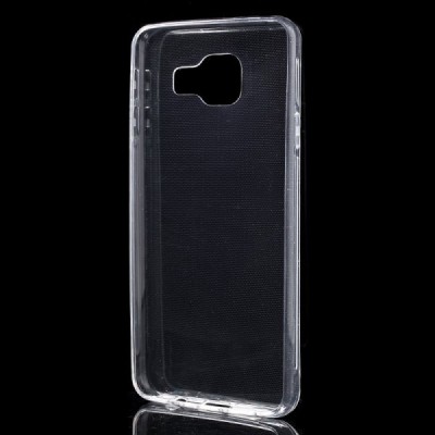 Samsung Galaxy A3 2016 (A310) skaidrus (permatomas) kieto silikono TPU ploniausias pasaulyje bespalvis dėklas / Priedai.lt