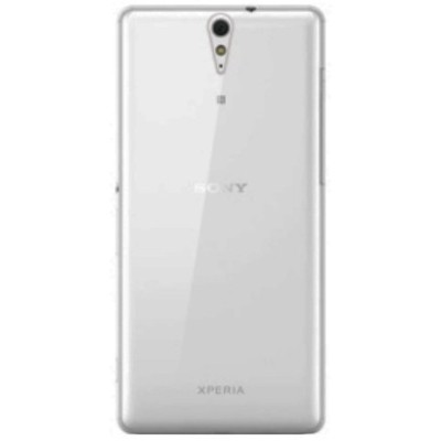 Sony Xperia C5 Ultra skaidrus (permatomas) kieto silikono TPU ploniausias pasaulyje pilkas dėklas / Priedai.lt