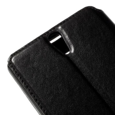 Roar Noble atverčiamas Sony Xperia C5 Ultra juodas odinis dėklas / Priedai.lt