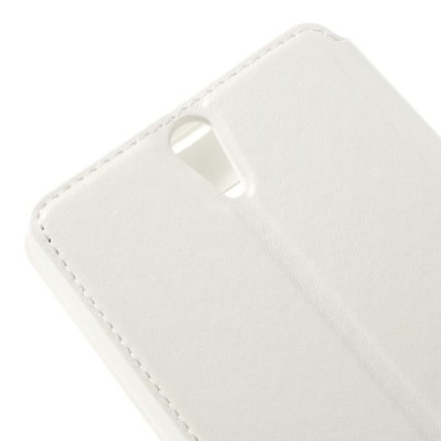 Roar Noble atverčiamas Sony Xperia C5 Ultra baltas odinis dėklas / Priedai.lt