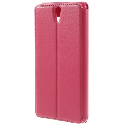 Roar Noble atverčiamas Sony Xperia C5 Ultra rožinis odinis dėklas / Priedai.lt