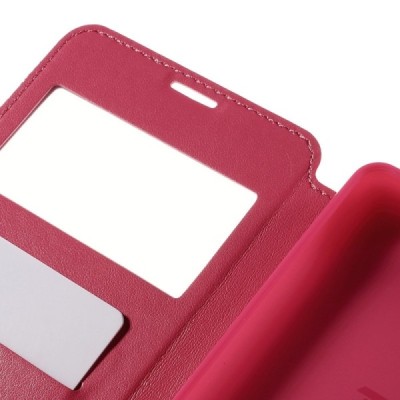 Roar Noble atverčiamas Sony Xperia C5 Ultra rožinis odinis dėklas / Priedai.lt