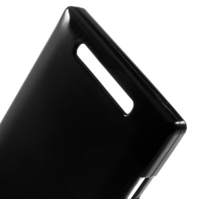Nokia Lumia 830 kieto silikono TPU juodas dėklas - nugarėlė / Priedai.lt