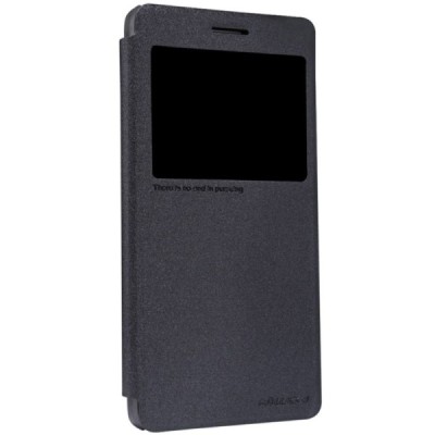Lenovo K3 Note A7000 pilkas odinis atverčiamas Nillkin Sparkle dėklas / Priedai.lt