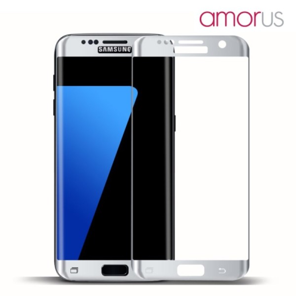 „Amorus“ Tempered Glass apsauginis ekrano stiklas 0.22 mm - sidabrinis (Galaxy S7 Edge)
