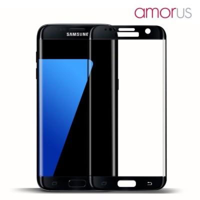Samsung Galaxy S7 Edge (G935) „Mofi“ 9H Tempered Glass sustiprintos apsaugos juodas pilnai dengiantis apsauginis ekrano stiklas