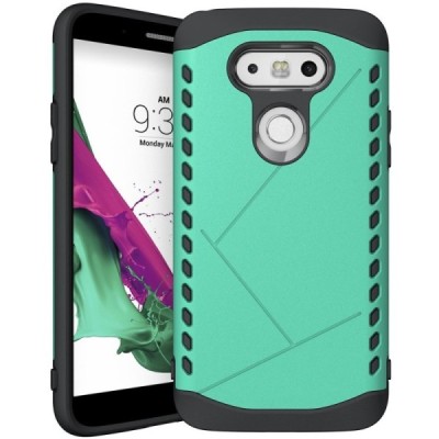 Sustiprintos apsaugos LG G5 H850 mėtinis kieto silikono (TPU) ir plastiko dėklas / Priedai.lt