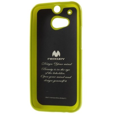 HTC One M8 žalias Mercury kieto silikono (TPU) dėklas / Priedai.lt