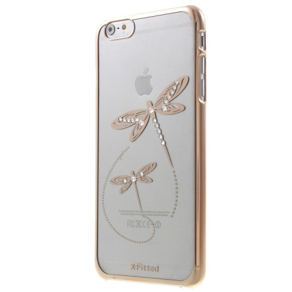 „X-Fitted“ Dragonfly Swarovski dėklas - auksinis (iPhone 6 Plus / 6s Plus)