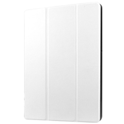 Lenovo Tab2 A10-30 10 atverčiamas baltas odinis dėklas (sulankstomas) / Priedai.lt