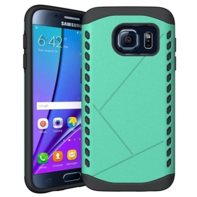 Sustiprintos apsaugos Samsung Galaxy S7 G930 mėtinis kieto silikono (TPU) ir plastiko dėklas / Priedai.lt