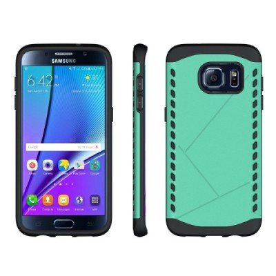 Sustiprintos apsaugos Samsung Galaxy S7 edge G935 mėtinis kieto silikono (TPU) ir plastiko dėklas / Priedai.lt