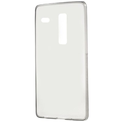 LG Zero (H650E) skaidrus (permatomas), pilkas kieto silikono TPU ploniausias pasaulyje bespalvis dėklas / Priedai.lt