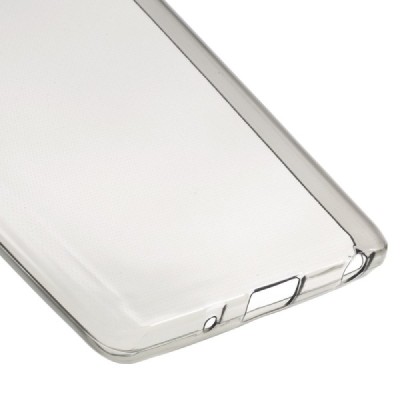 LG Zero (H650E) skaidrus (permatomas), pilkas kieto silikono TPU ploniausias pasaulyje bespalvis dėklas / Priedai.lt