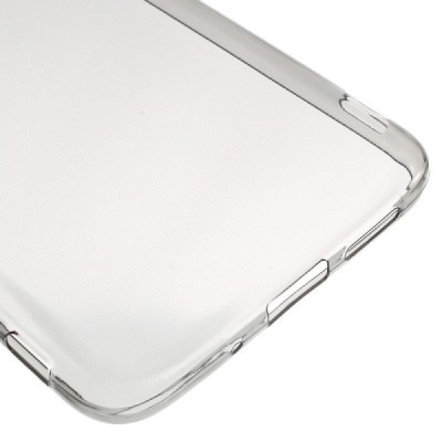 LG G5 (H850) skaidrus (permatomas) kieto silikono TPU ploniausias pasaulyje pilkas dėklas / Priedai.lt