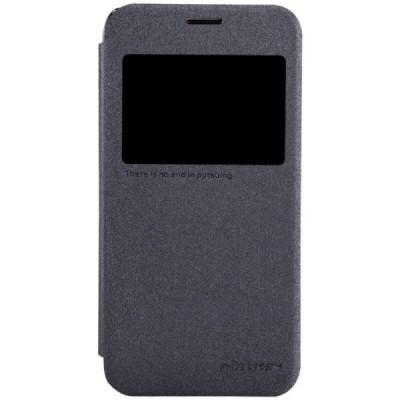 Samsung Galaxy S5 mini G800 pilkas odinis atverčiamas Nillkin Sparkle dėklas / Priedai.lt
