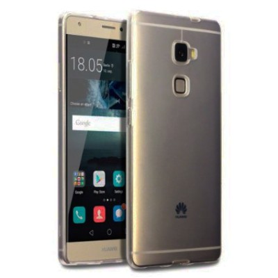 Huawei Mate S skaidrus (permatomas) silikoninis TPU ploniausias pasaulyje pilkas dėklas / Priedai.lt