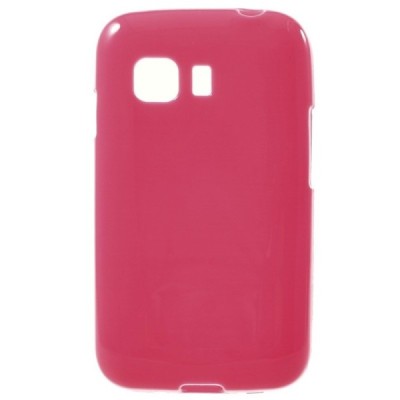 Samsung Galaxy Young 2 (G130) kieto silikono TPU tamsiai rožinis dėklas - nugarėlė / Priedai.lt