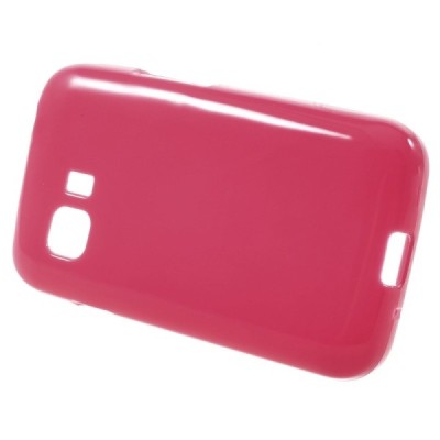 Samsung Galaxy Young 2 (G130) kieto silikono TPU tamsiai rožinis dėklas - nugarėlė / Priedai.lt