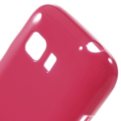 Samsung Galaxy Young 2 (G130) kieto silikono TPU tamsiai rožinis dėklas - nugarėlė / Priedai.lt
