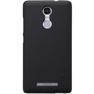 Xiaomi Redmi Note 3 Nillkin Frosted Shield juodas plastikinis dėklas + apsauginė ekrano plėvelė / Priedai.lt