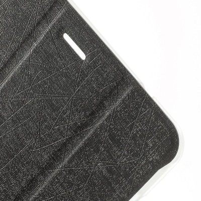 Huawei MediaPat T1 8 (Honor S8 (701W)) atverčiamas pilkas odinis dėklas - knygutė (sulankstomas) / Priedai.lt