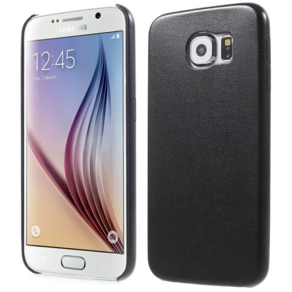 Slim Leather dėklas - juodas (Galaxy S6)
