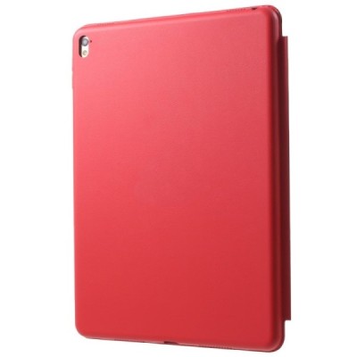 Apple iPad Pro 9.7 atverčiamas raudonas odinis dėklas - knygutė / Priedai.lt