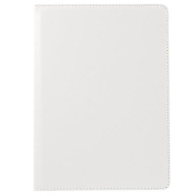 Apple iPad Pro 9.7" atverčiamas, sukiojamas 360 laipsnių, baltas odinis dėklas - stovas / Priedai.lt