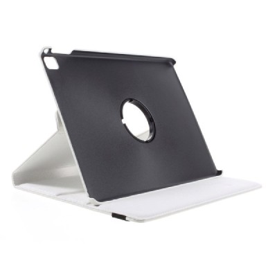 Apple iPad Pro 9.7" atverčiamas, sukiojamas 360 laipsnių, baltas odinis dėklas - stovas / Priedai.lt